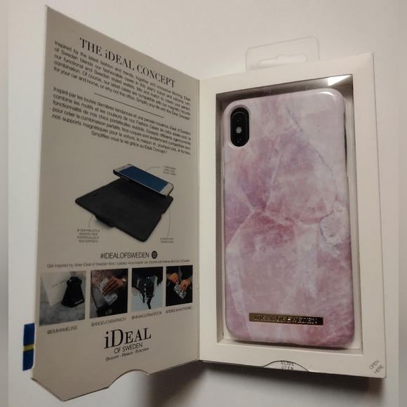 iDeal of Sweden Printed Case for Apple iPhone XS Max - Pilion Pink Marble - Picture 2 of 4